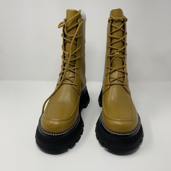 3.1 Phillip Lim Kate SP22-T808SEN Lace-Up Combat Boot Womens US 10.5 Honey S0425 - Picture 2 of 10